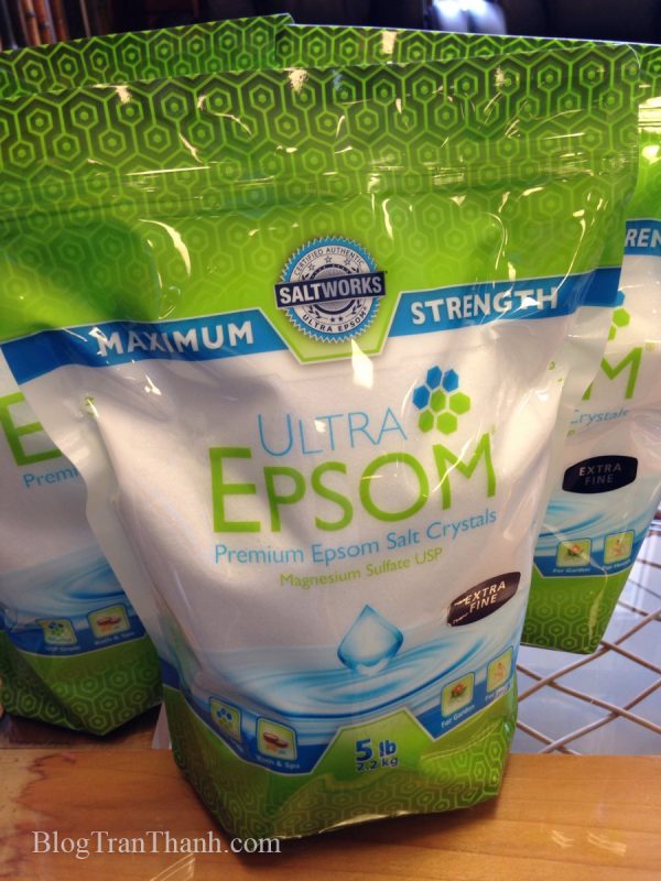 Muối Epsom nguyên chất – Ultra Epsom – 5lbs (2.27kg)
