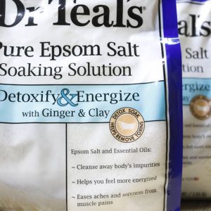 Muối Epsom Dr Teal’s Gừng & đất sét – Detoxify & Energize – 3lbs (1.36kg)