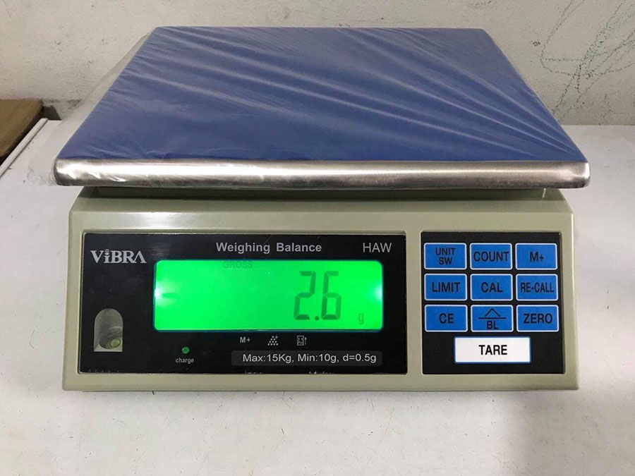 Cân điện tử Vibra Haw 3kg, 6kg, 15kg, 30kg